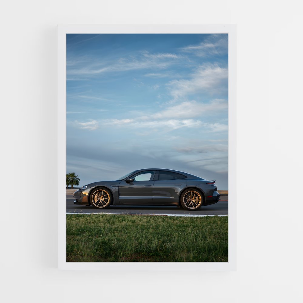 Poster élégant de Taycan Turbo GT – affiche Porsche (vue 3)